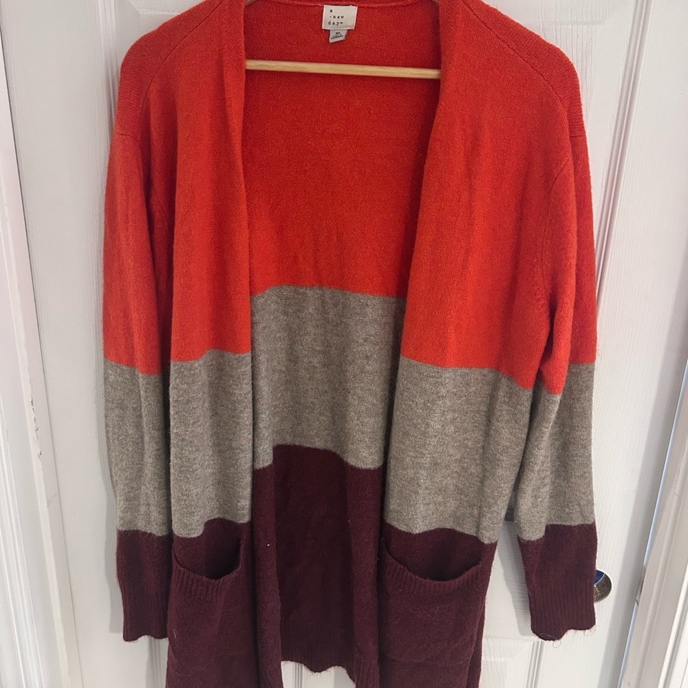 a new day Multicolor Open Front Cardigan